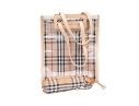 Burberry Nova Check Two Piece Vinyl And Canvas Tote Bag With Umbrella