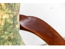 Pair Of Custom Upholstered Mahogany Swan Neck Armchairs