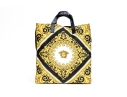 Versace Nylon Top Handle Shopper Tote Bag