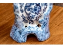 Pair Of Decorative Chinese Porcelain Quatrefoil Vases