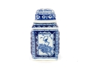 Late Qing Dynasty Blue/White Porcelain Tea Jar