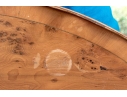 Antique Marquetry And Satinwood Banded Twin Handled Oval Tray