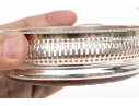 Pair Of Quality Silverplate Wine Coasters