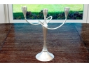 International Sterling Silver Weighted Three Light Candelabra