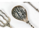 Assembled Collection Of 800 And Silver Plated Serving Pieces, 4.43 Ozt.
