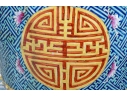 Two Chinese Famille Rose Enameled Porcelain Garden Stools