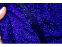 Fantastic Retro Purple Beaded Silk Evening Gown, Size 10