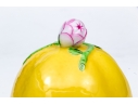 Herend Hand-Painted Porcelain Lidded Lemon Form Box 