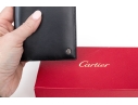 Cartier Black Leather Address Book And Notepad Holder, Boxed