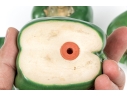 Four Naturalistic Glazed Ceramic Green Pepper Form Casters