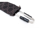 Gucci Contemporary Steel Ice Tongs, Bamboo Motif, With Box