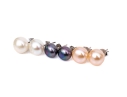 Collection Of Multi-colored Cultured Freshwater Pearl Stud Earrings