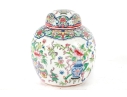 Chinese Hand-Painted Enamel Porcelain Ginger Jar