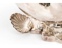 Antique English Victorian Silverplate Nautilus Spoon Warmer