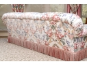 Custom Upholstered Sofa With Bullion Fringe