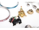 Lot Of Vintage Goods Including Two Leather Purses, Plus Assorted Costume Jewelry