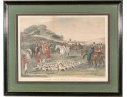 19th Century English Color Equestrian Etching, Moore's Tally Ho: To The Sports, The Noble Tips