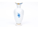 Herend Hungary Hand-Painted Porcelain Vase, Blue Chinese Bouquet Pattern