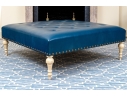 Oversized Leather Upholstered Ottoman