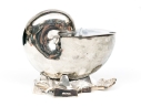 Antique English Victorian Silverplate Nautilus Spoon Warmer