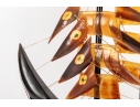Chinese Horn Carving Craft Ship