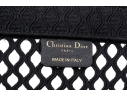 Christian Dior Large Black Fabric Mesh Book Tote Bag
