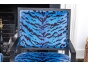 Pair Of Custom Brunschwig & Filss Silk Velvet Upholstered Armchairs