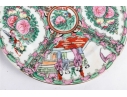 Set Of Four Chinese Rose Medallion Porcelain Plates