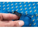 Hermès Fun Blue And Grey Frog Motif Silk Pocket Square/ Neck Scarf