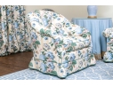 Custom Upholstered Tub Back Accent Lounge Chair