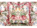 Custom Upholstered Club Chair With Bullion Fringe