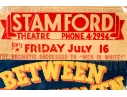 Collection Of Seven 1930's Stamford Theatre Movie Posters And  A 1953 Movie Poster