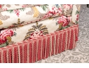 Custom Upholstered Sofa With Bullion Fringe