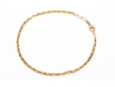 14k Yellow Gold Simple Link Style Bracelet