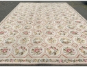 Vintage Looped Wool Aubusson Carpet, 18'-3 1/2