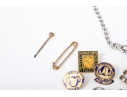 Lot Of Vintage Goods Including Two Leather Purses, Plus Assorted Costume Jewelry