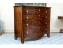 Antique Mahogany Bowfront Chest Of Drawers