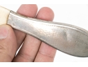 Group Of Three Antique Bone And Silver Letter Openers