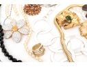Collection Of Assorted Fashion And Costume Jewelry Pieces, Including Lee Angel And Monet