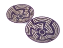 Pair Of Two Hand-woven Baskets