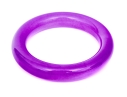 Purple Jade Small Diameter Slip On Bangle Bracelet, See Conditions