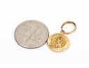 14k Yellow Gold Classic St. Christopher Motif Medal