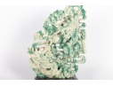 White/Green Hardstone Dragon Sculpture