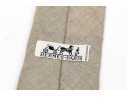 Hermes Tan Vintage Fabric Tie, With Box