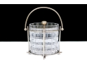 Antique Cut Crystal And Silverplate Biscuit Jar