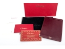 Cartier Burgundy Leather Notepad Holder, Must De Cartier, With Box
