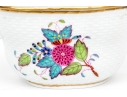 Herend Hungary Hand-Painted Porcelain Covered Sugar Bowl, Chinese Bouquet Multicolor (AF) Pattern