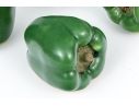 Four Naturalistic Glazed Ceramic Green Pepper Form Casters