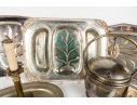 Collection Of Silver Plate And Brass Items
