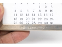 Tiffany & Co. Sterling Silver Framed Perpetual Desk Calendar